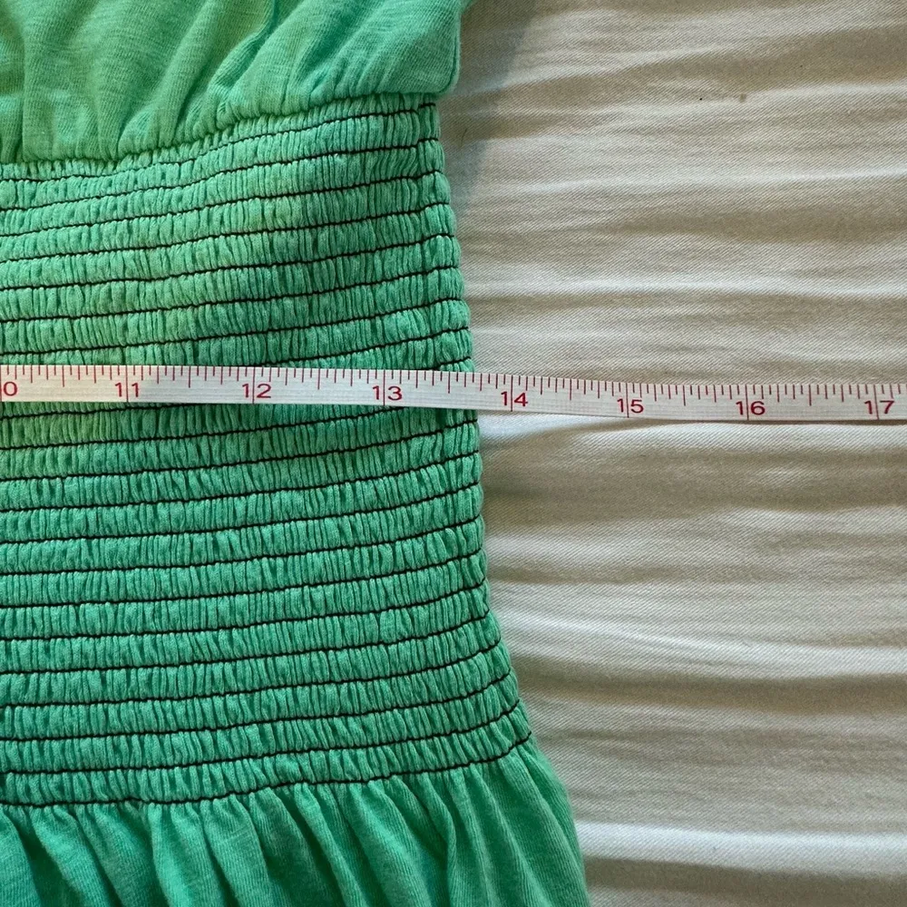 Nation LTD 100% Pima Cotton Brittini Smocked waist ruffle sleeve midi dr… - Image 9