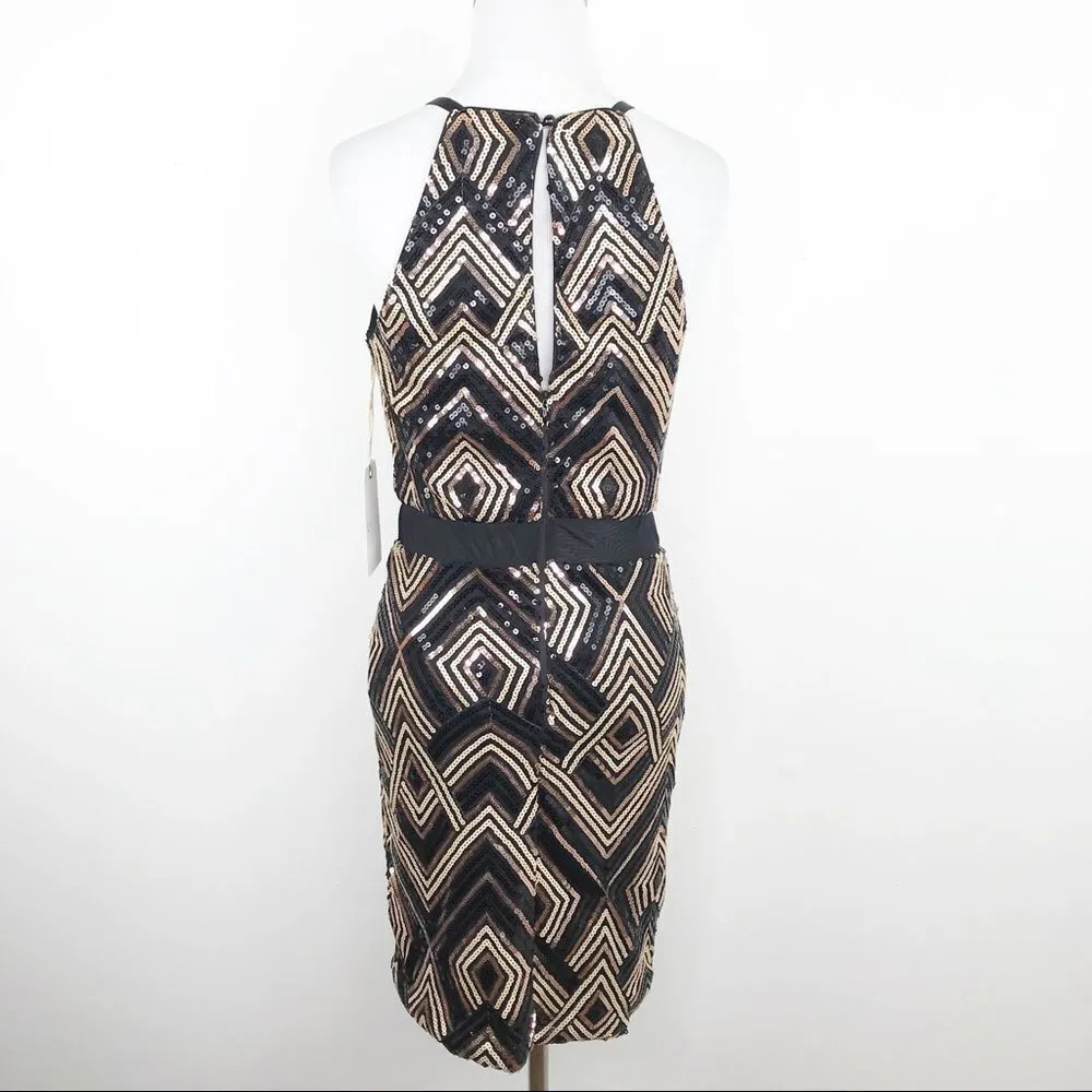 NWT leith sequin cut out mini dress‎ disco party - Image 4