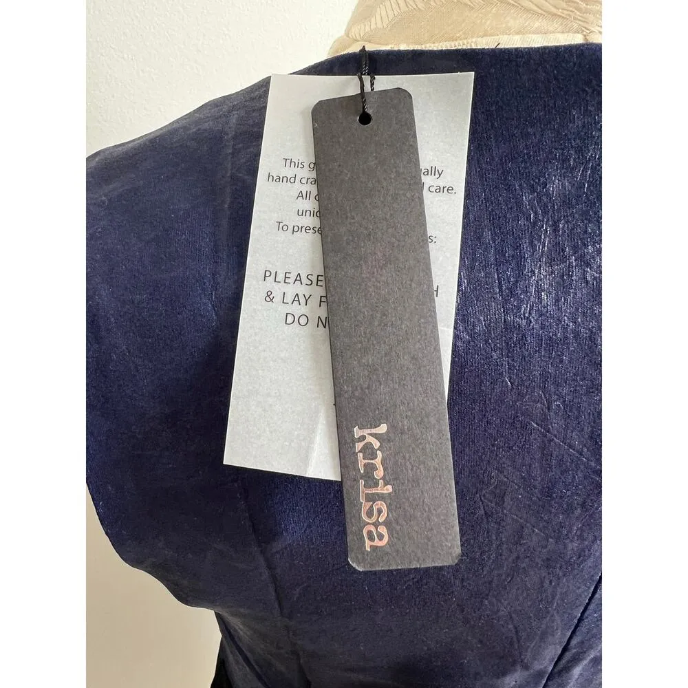 Krisa Sleeveless Colorblock Knee Length Dress NWT Medium - Image 5