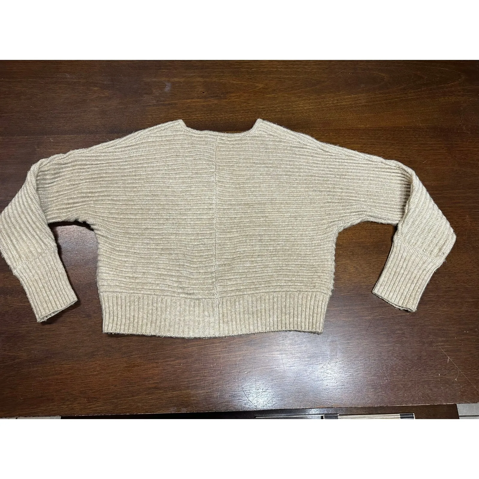 Chunky Knit Sweater Women Small Grandma Cottage Core Preppy Ballet Academia Twee - Image 3