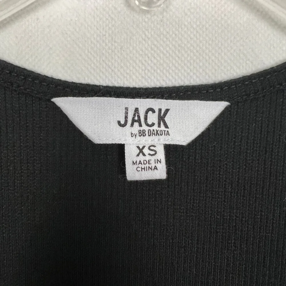 Jack by BB Dakota Bodysuit Womens XS Lace Up Stretch Coquette Dark Fairy Witchy - Image 2