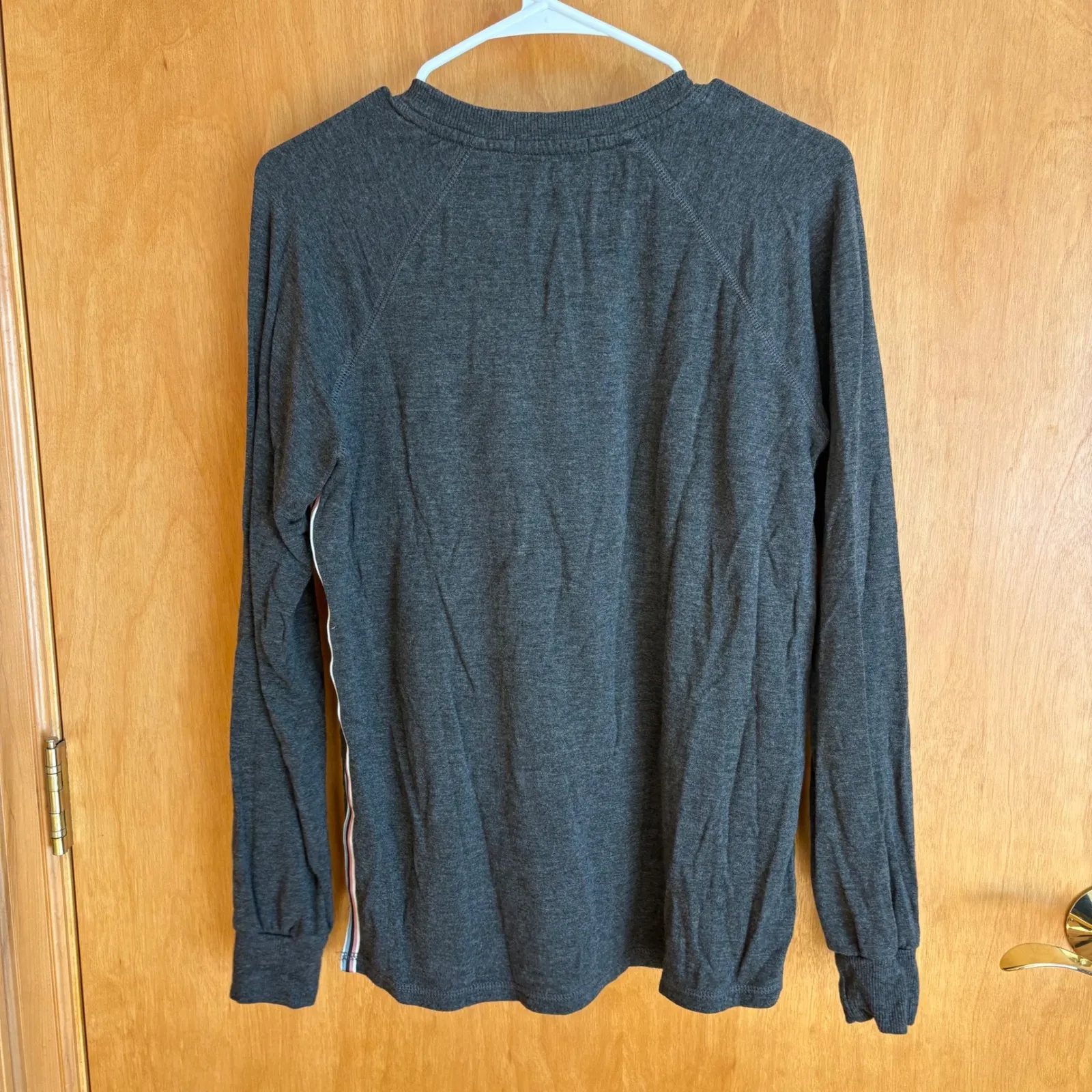 PJ SALVAGE Charcoal Gray Long Sleeve Crew Neck Sweatshirt Womens Small - Image 5