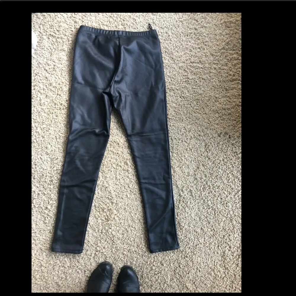 Honey punch leather leggings Sz M - Image 7