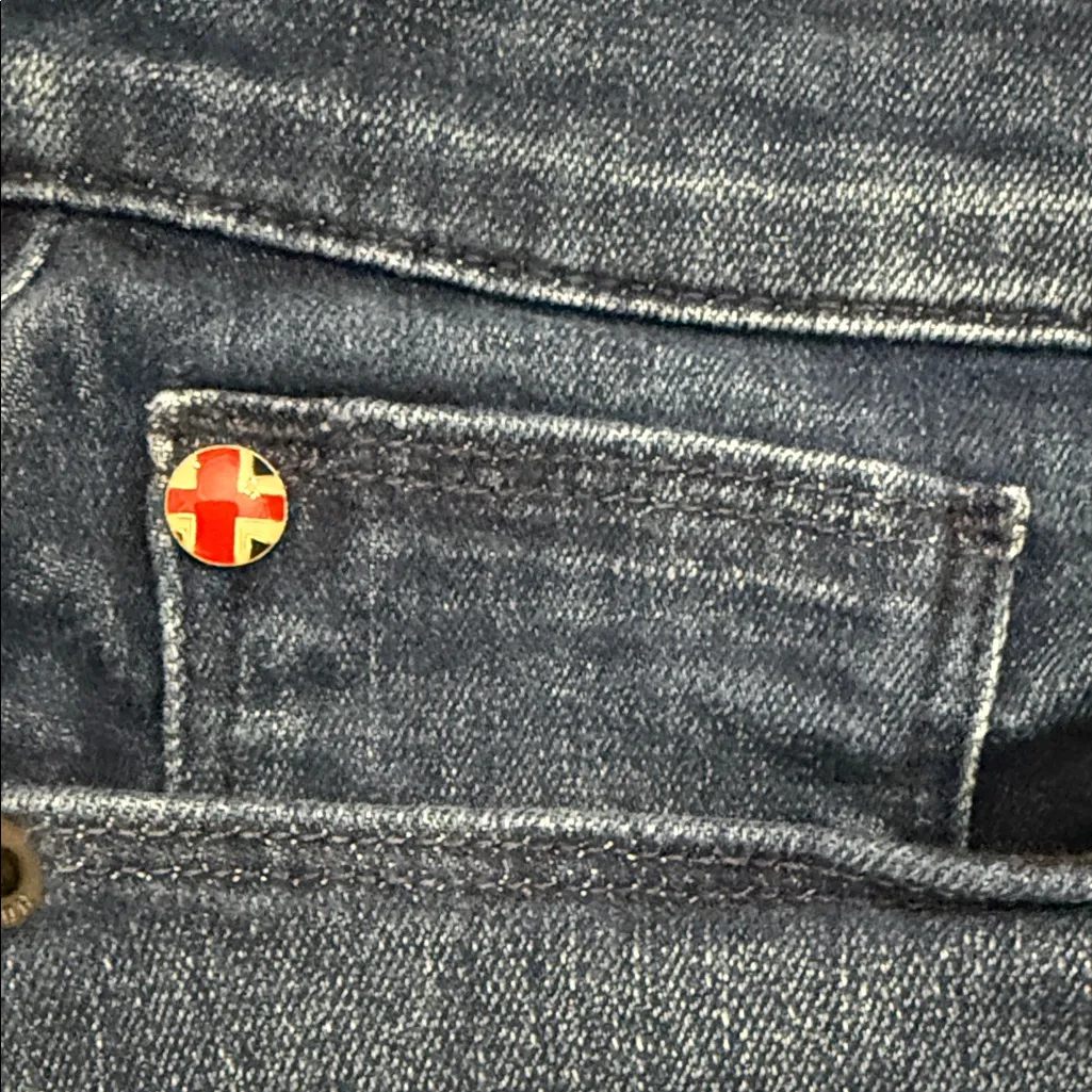 Hudson Natalie Mid Rise Ankle Super Skinny Jeans Dark Wash Size 32 - Image 9