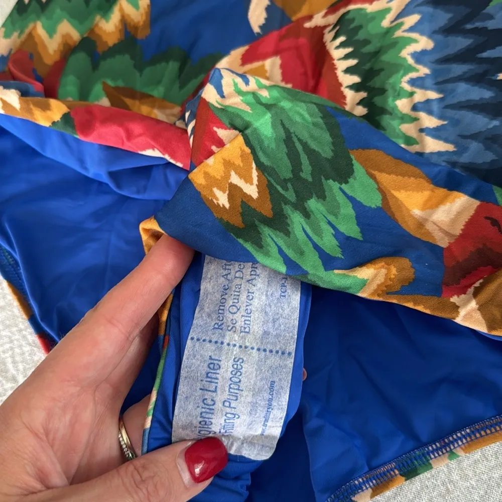 Farm Rio Chevron Toucans One Piece, size Medium, $189 - Image 15