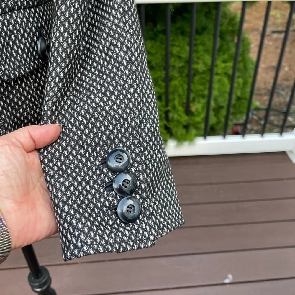 Vintage Carlisle Blazer Wool Angora Cashmere Button Down Retro Jacket Size 12 - Image 7