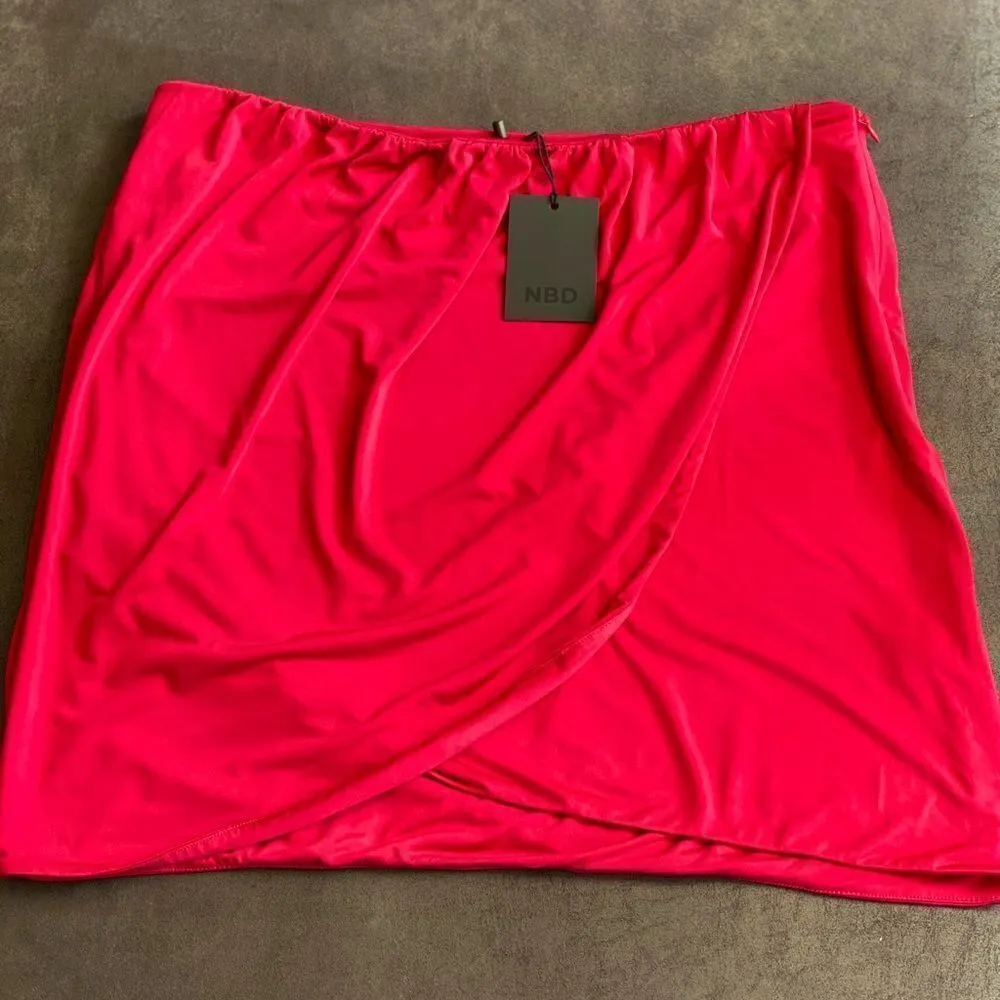 NBD Red Kamala Mini Skirt - Image 6