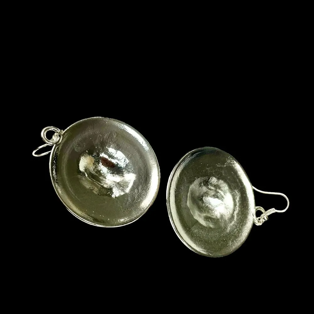 Yellow Silver Plated Lion Earrings with stainless Steel - Image 5