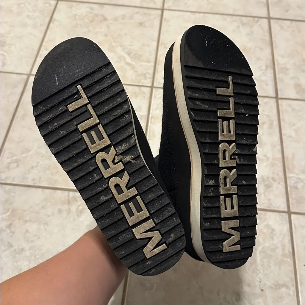 Merrell Juno‎ Charcoal Wool Faux Fleece Lined Rubber Sole Pull-On Boots Size 8.5 - Image 10