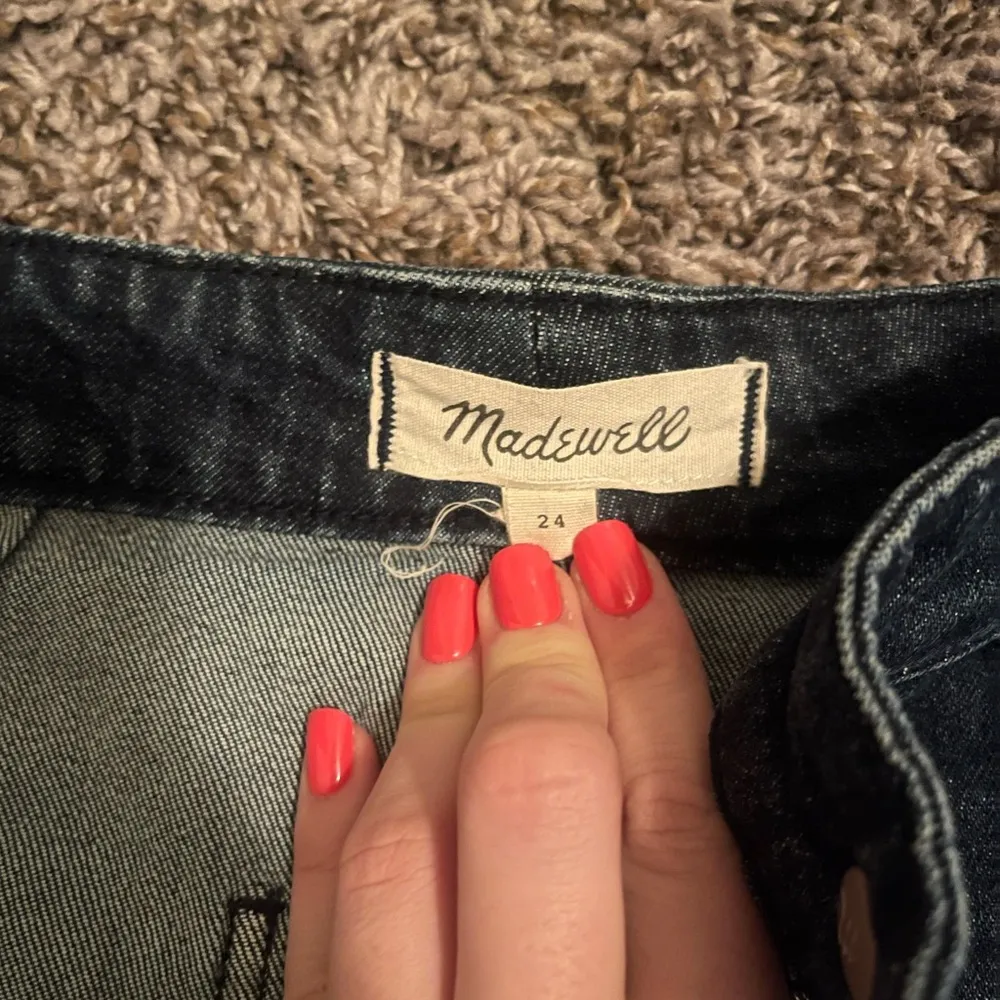 Utility Zip Denim Mini Skirt A-Line - Image 7