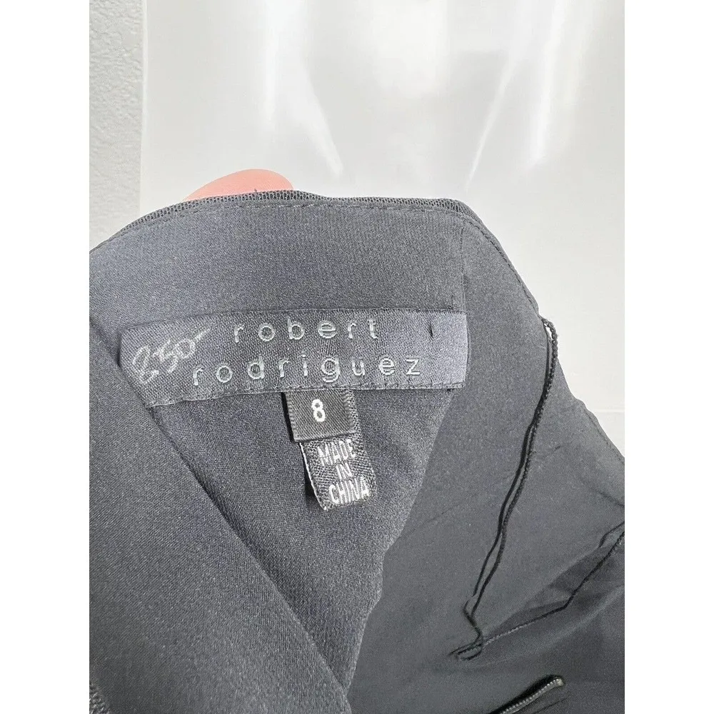 Robert Rodriguez Black Tulle Tiered Strapless Mini Dress Size 8 Corset - Image 4