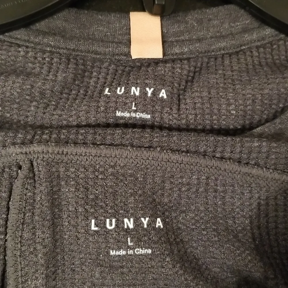 ๐LUNYA๐ Restore Thermal Long Sleeve Top + High Rise Legging Pajama Set L NWOT Gray Size L - Image 14