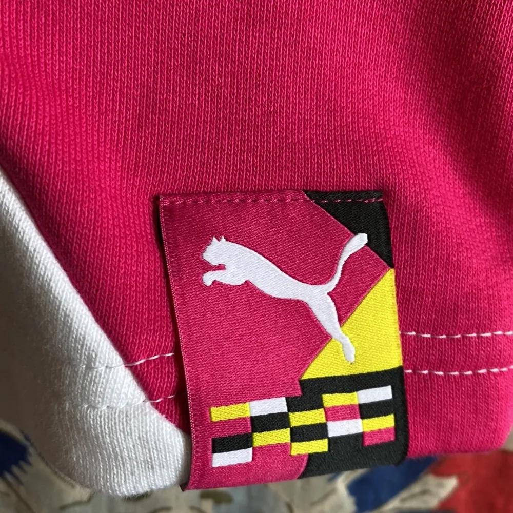 Puma Sweatshirt City Lights Track Hoodie Cotton Black Beetroot purple M NWT - Image 5