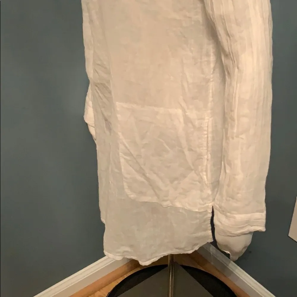 Soft x Joie white beaded swim coverup size small - Image 4