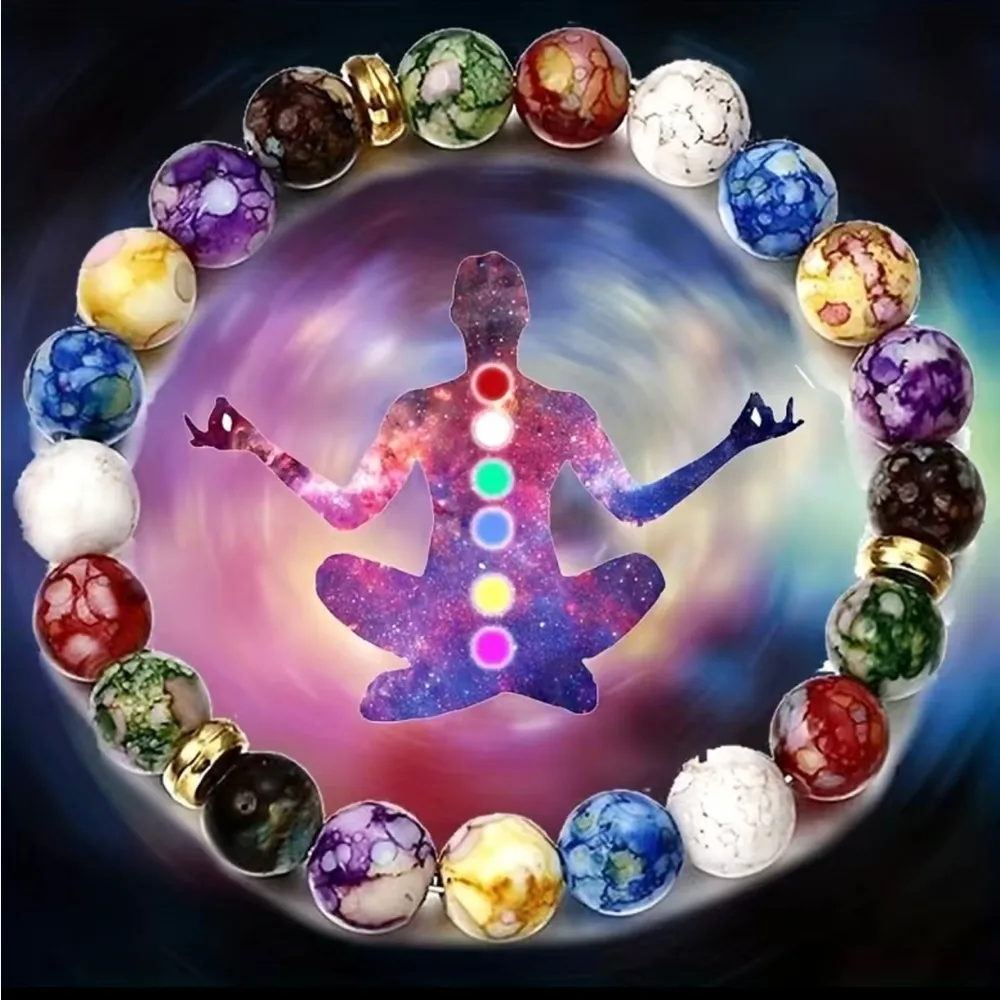7 Chakra Bracelet Yoga Balance - Image 3