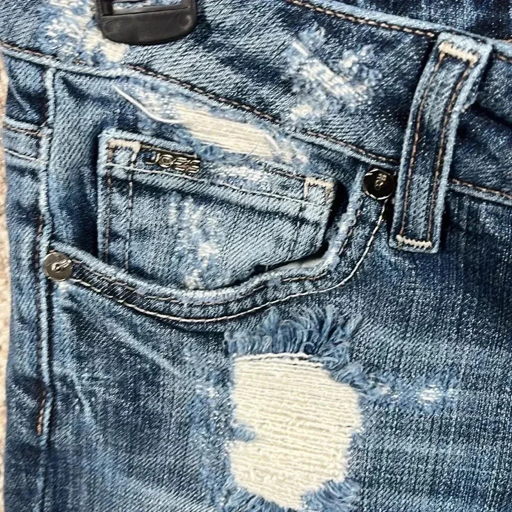 Joe's Honey Kicker Sz 26 Distressed Cropped Jeans Ankle Capri Casual‎ Stretch - Image 5