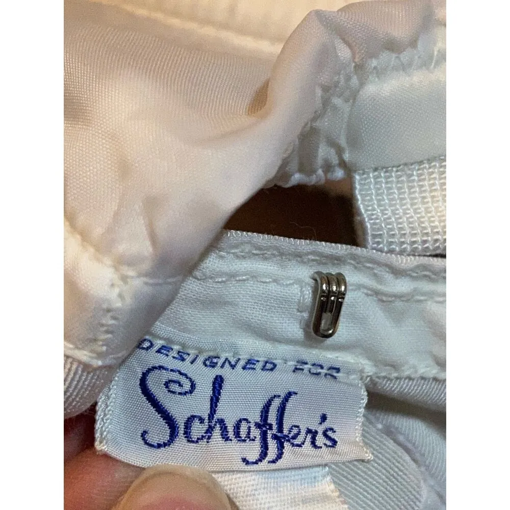 VTG Schaffer's Bustier Corset Top Strapless Body Shaper Sweetheart White 32 Size undefined - Image 2