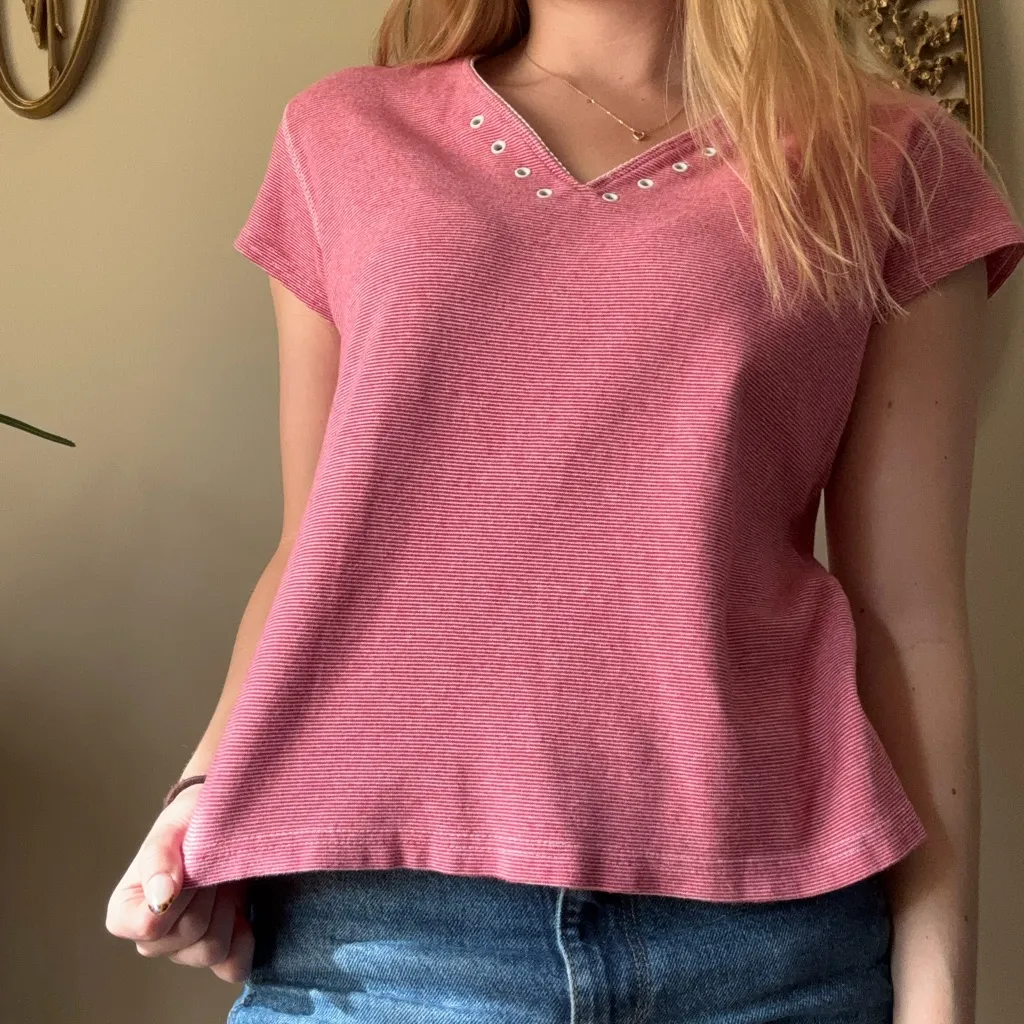 Faded Glory Striped Baby Tee - Image 9