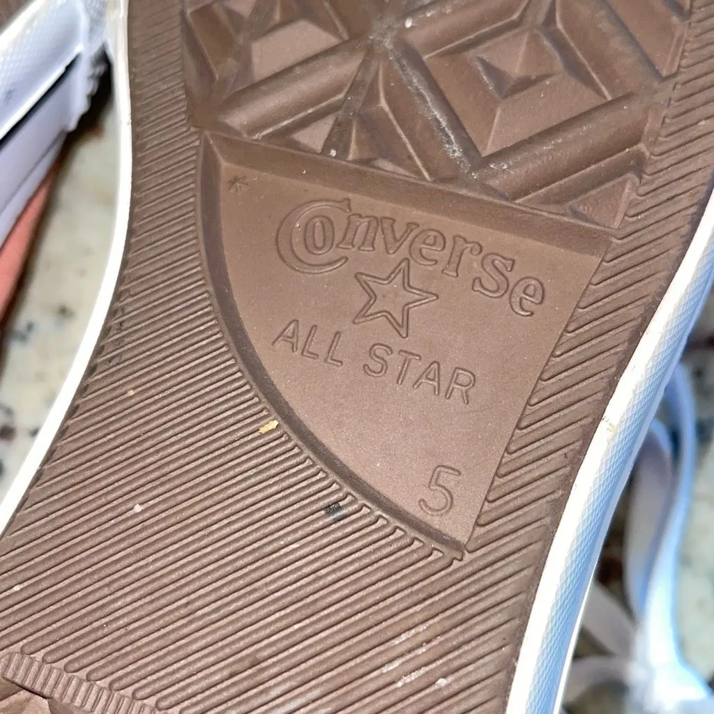 Converse Womens‎ Chuck Taylor All Star Lift Platform Sneakers Vintage Peach Sz 5 - Image 8