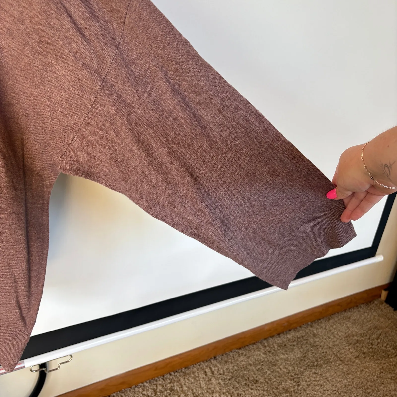 A New Day Mauve Purple Neutral High Neck Sweater Classic Basic Plus Size 4X - Image 4