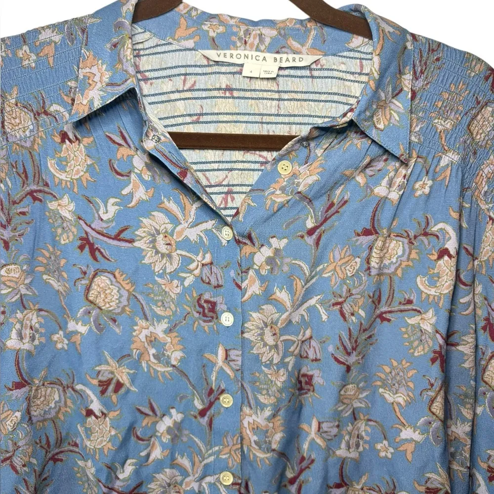 VERONICA BEARD ($395) Dazed Floral Shirt - Image 10