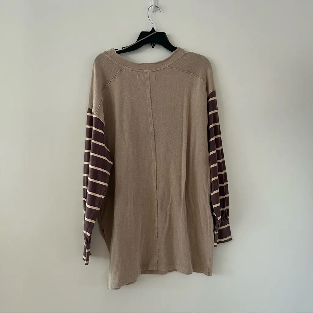 We The Free Awesome Baggy Loose Stripe Long Sleeve Size XS - Image 6