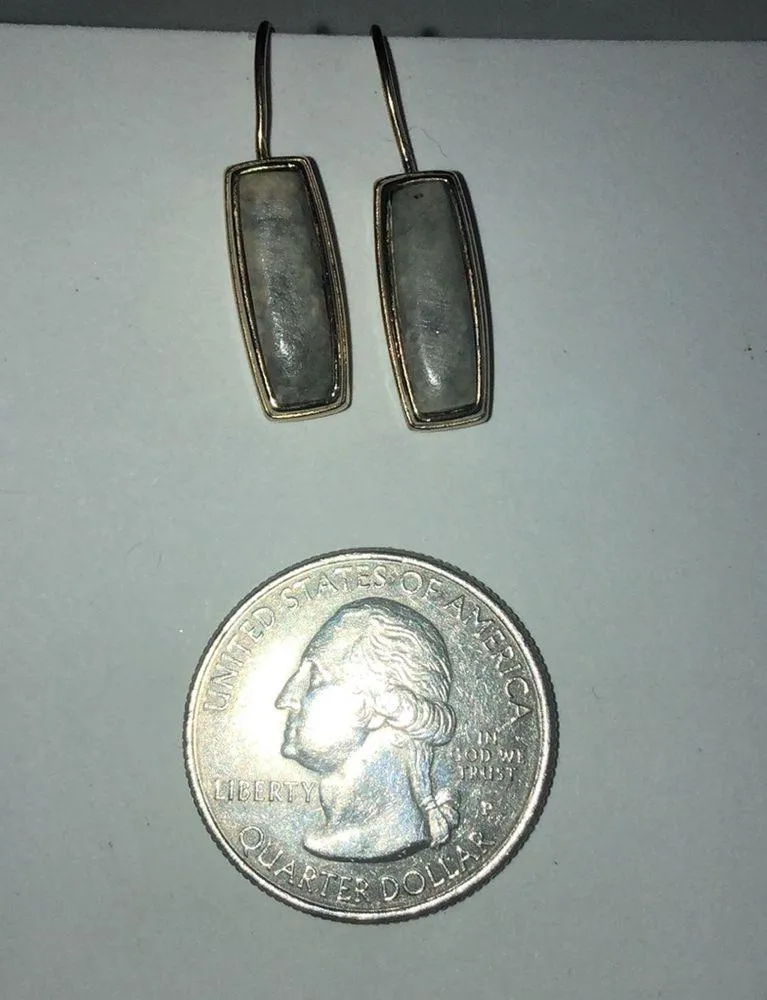 Liz Claiborne LC Gold Tone Dainty Faux Stone Pierced Earrings - Image 7