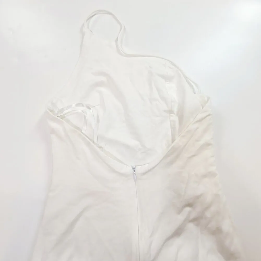 Superdown Brynn Ruched Midi Dress in White XS - Image 7