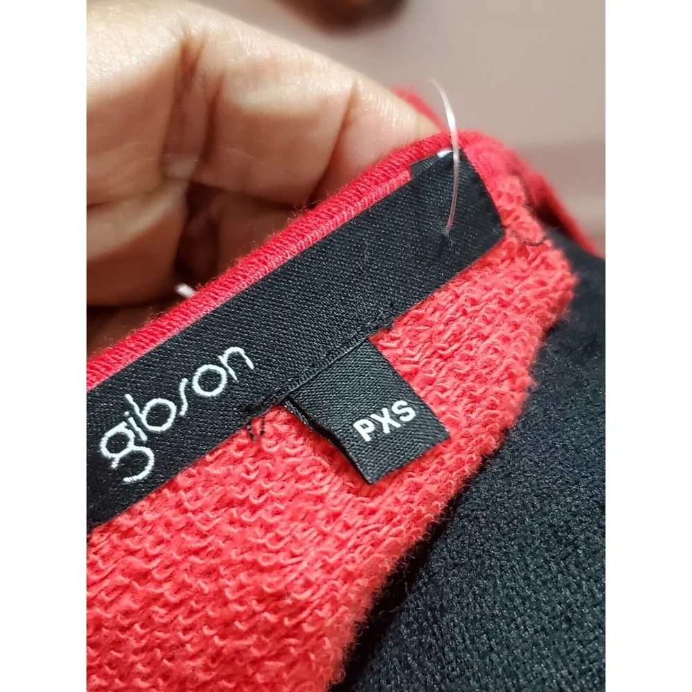 Gibson Red Polyester Round Neck Short Sleeve Pullover Tunic Top Blouse Size PXS - Image 8