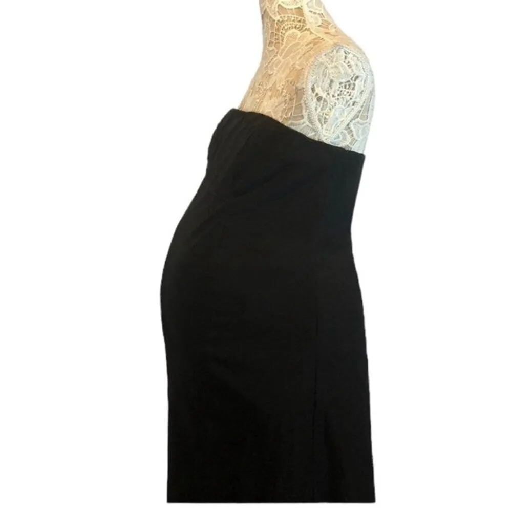 Mimi Maternity Black Formal Maternity strapless maxi dress size medium - Image 6