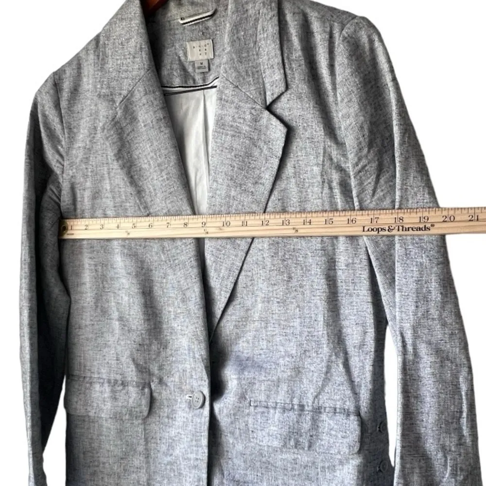 Women's A New Day light grey blazer comfort casual formal luxury pockets Size  M - Image 13