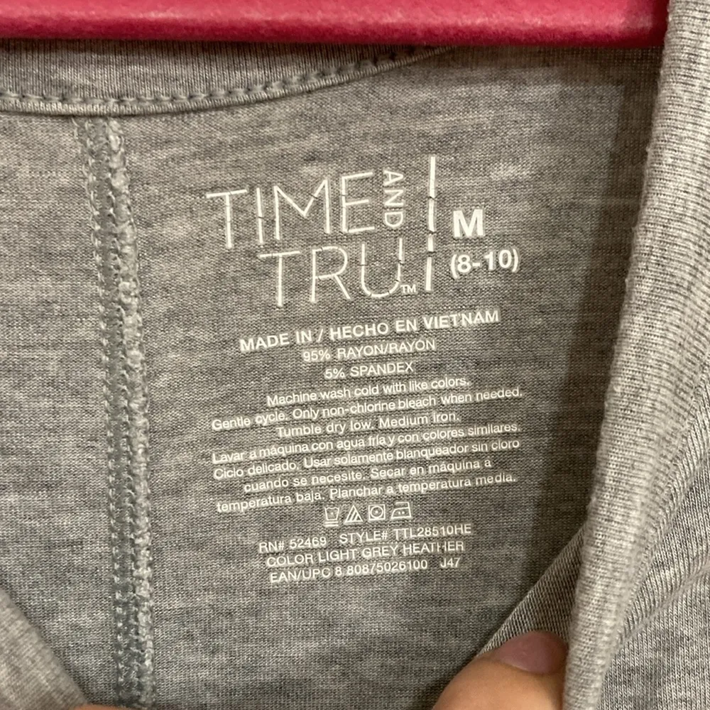 Time & Tru Gray Comfy Dress - Image 5