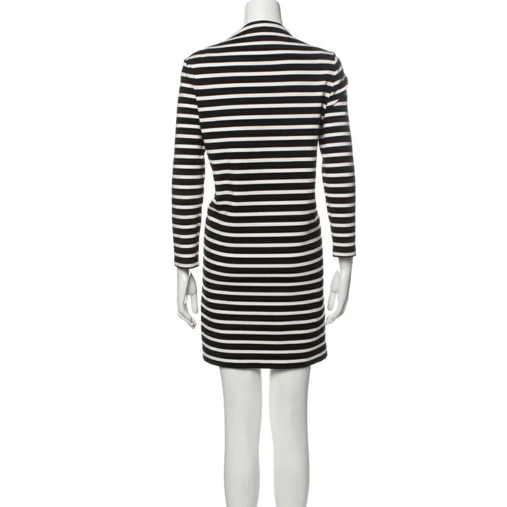 Kate Spade SZ S Broome Street black and white striped dress - Image 2