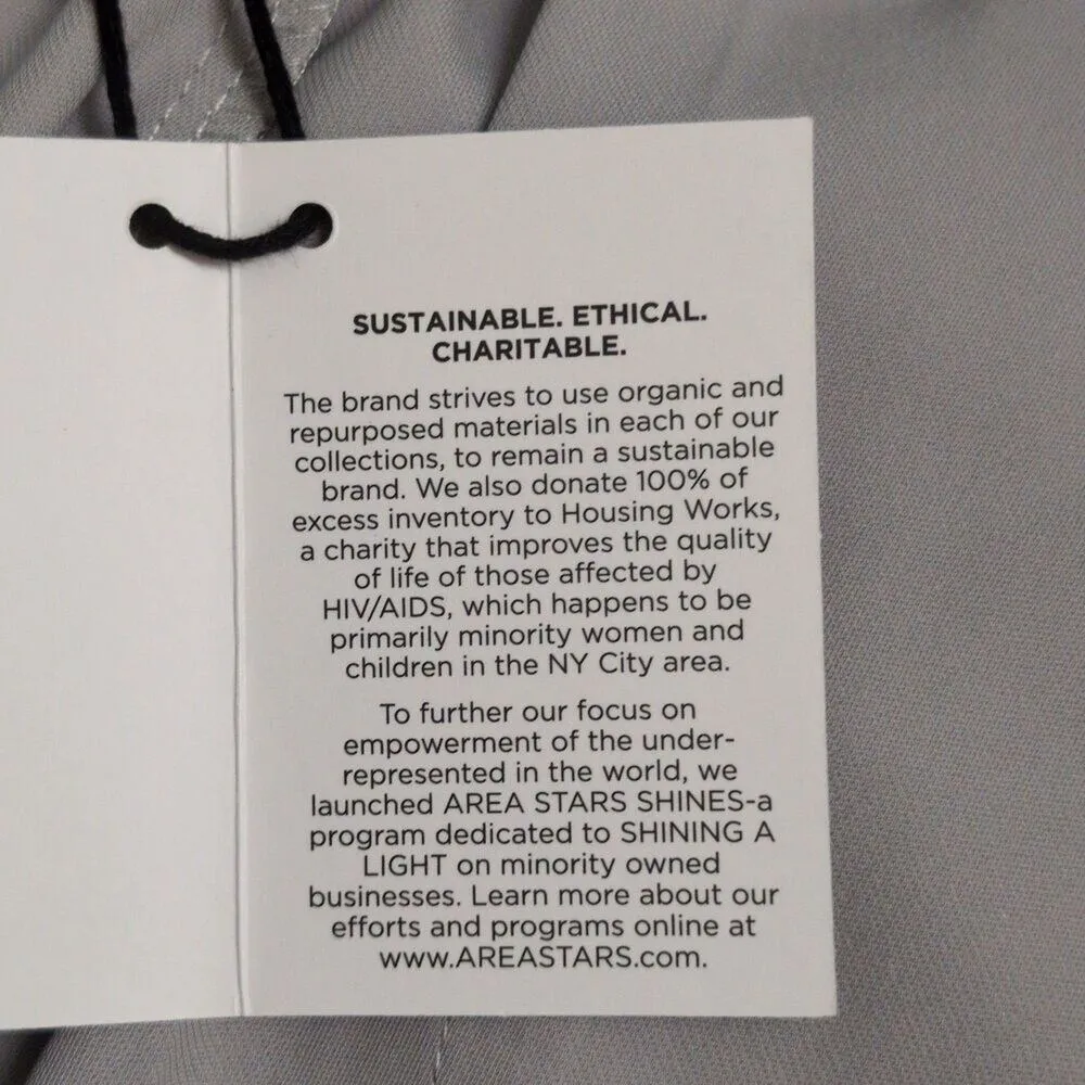 NWT AREA STARS Grey Liz Pant Dress Pants Belt Loops Polyester Large Gray - Image 11