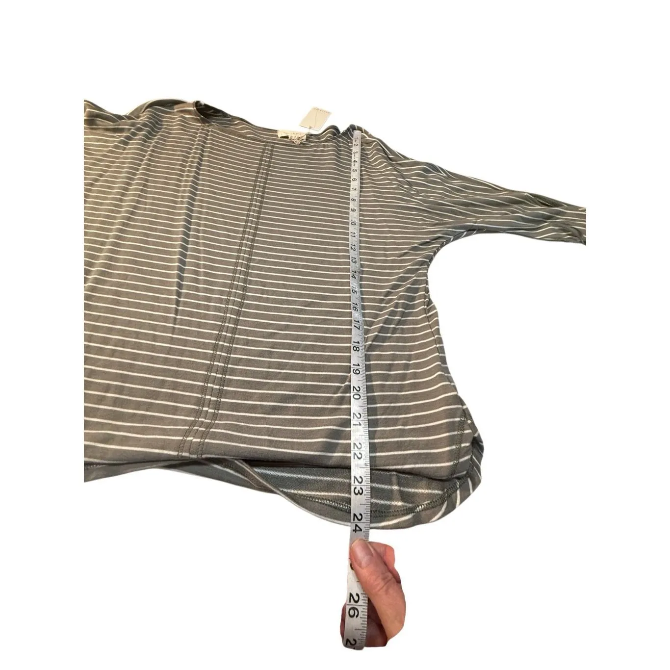 Mello Day Knit Top gray/White Sz S NWT Gray - Image 5