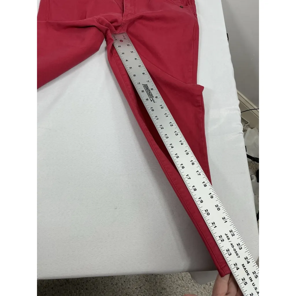 Womans Democracy Stretch Jeans 12 P Red Excellent - Image 8