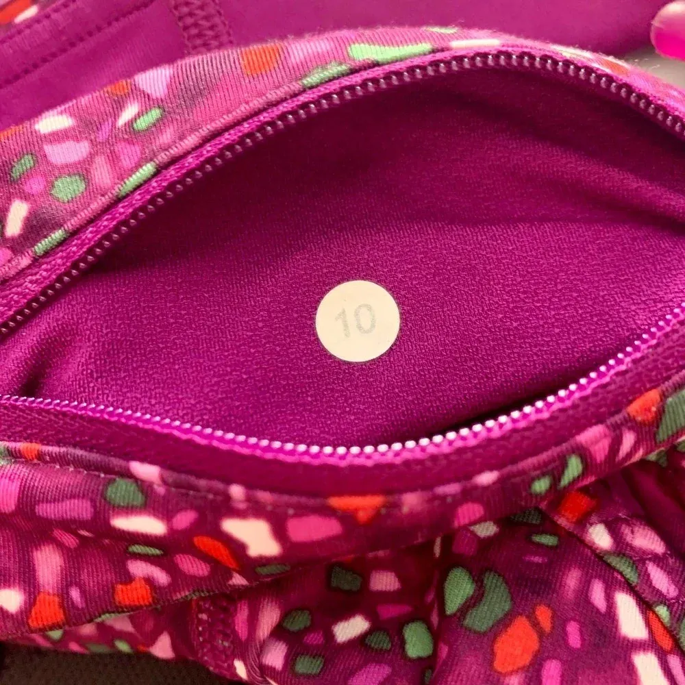 Lululemon‎ Real Quick Crop Paradise Camo Regal Plum - Image 11