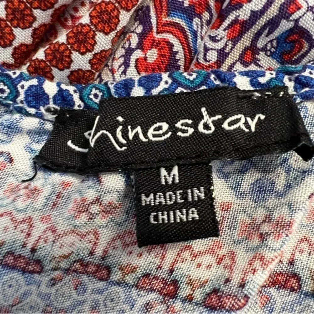 Shinestar  Stella Luce Blue Multi Cutout Crop Jumpsuit M (Jrs) - Image 14