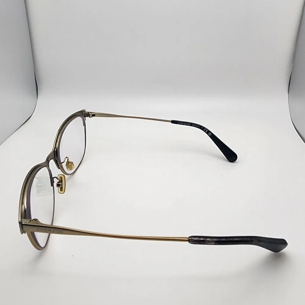 Coach Shiny Light Gold & Black Prescription Glasses Frames - Image 5