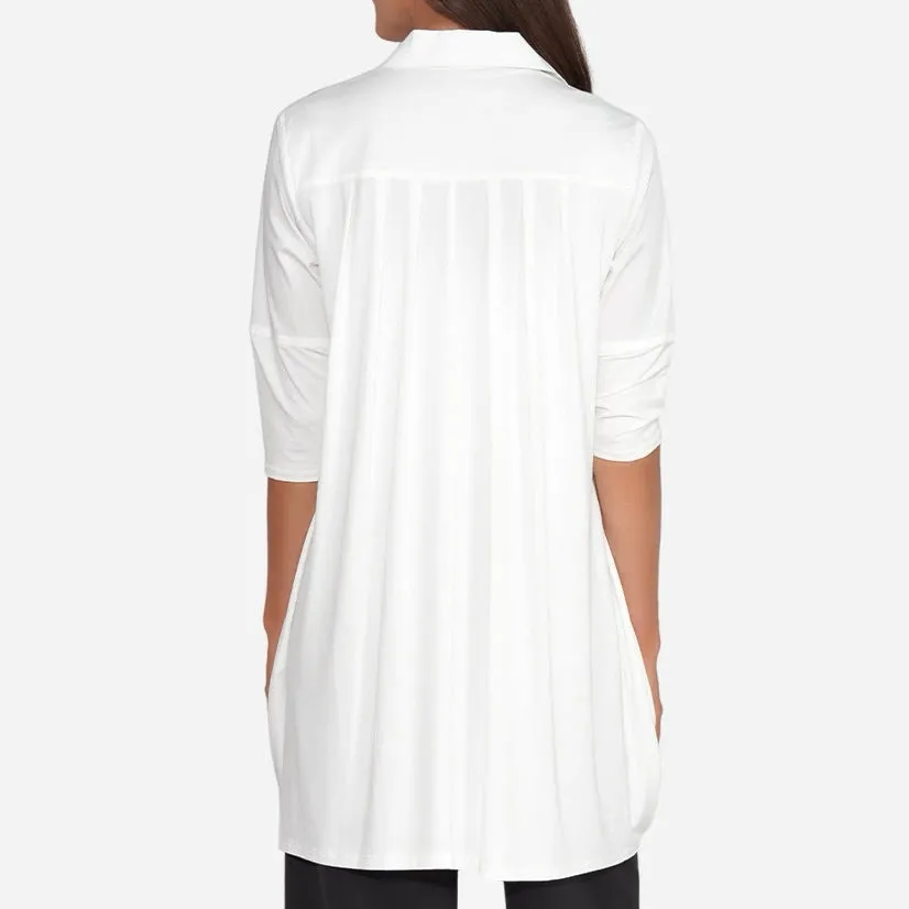 Stella Carakasi Tiburon Tunic White Sz S Cotton Blouse Shirt Top - Image 2