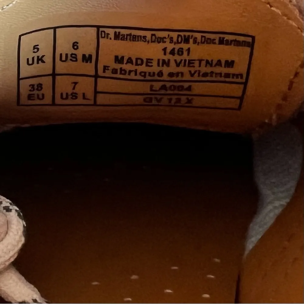 Dr. Martens 1461 Mono Milled Nubuck Leather Oxford Unisex Shoe Size 7 or 6 #778 - Image 6