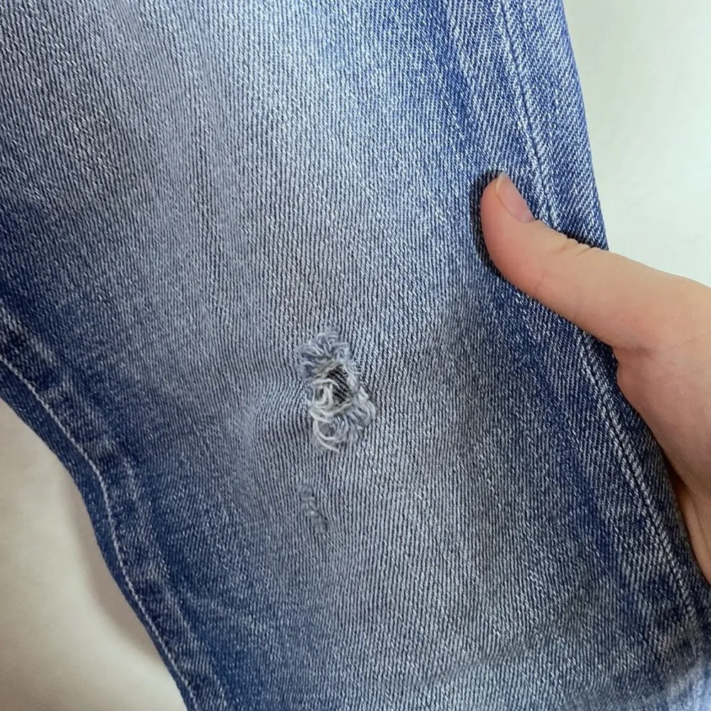 Moussy Vintage Diana Distressed Cropped Skinny Jeans with Fringed Hem size 25 - Image 13