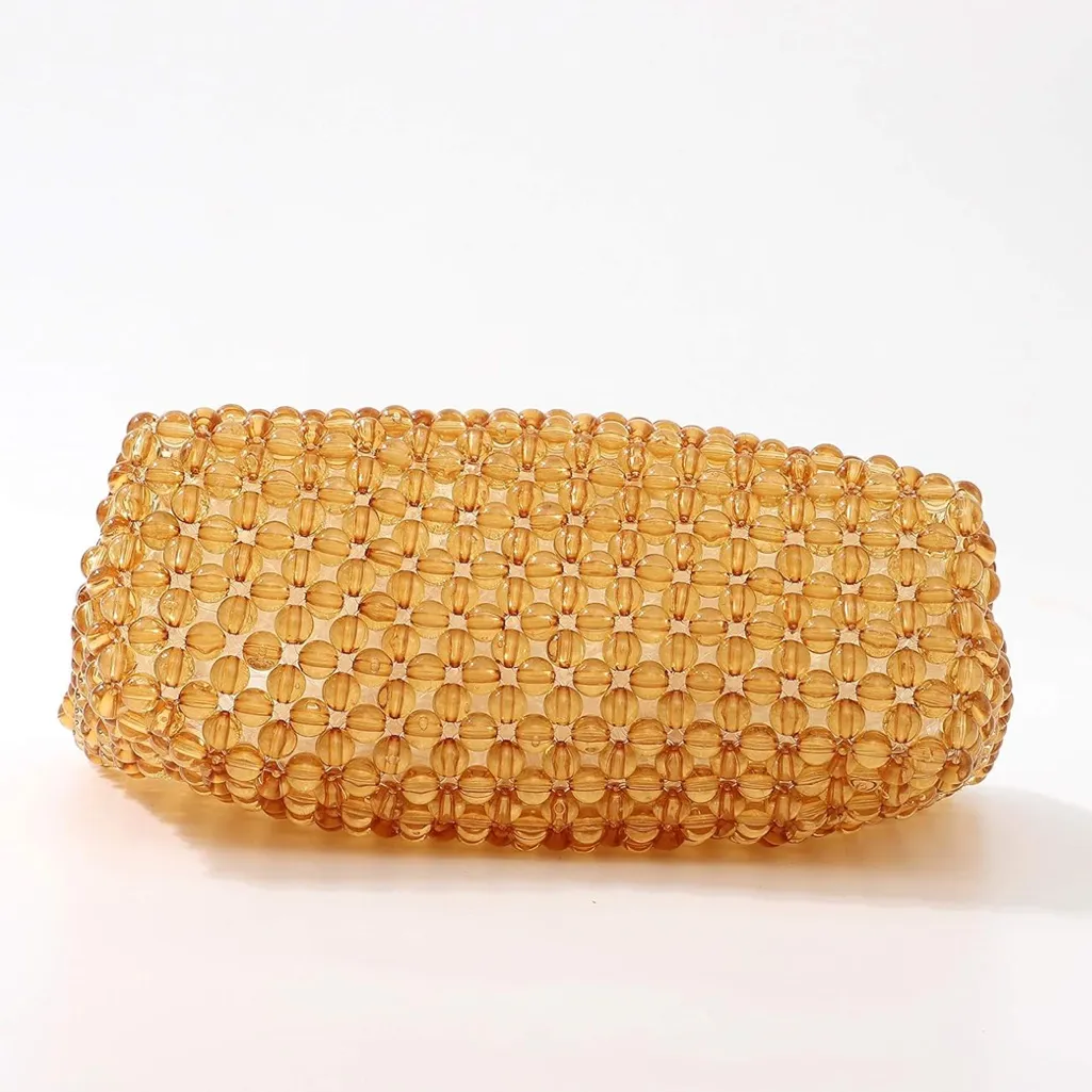 Beaded amber bag with tortoise o - Image 6