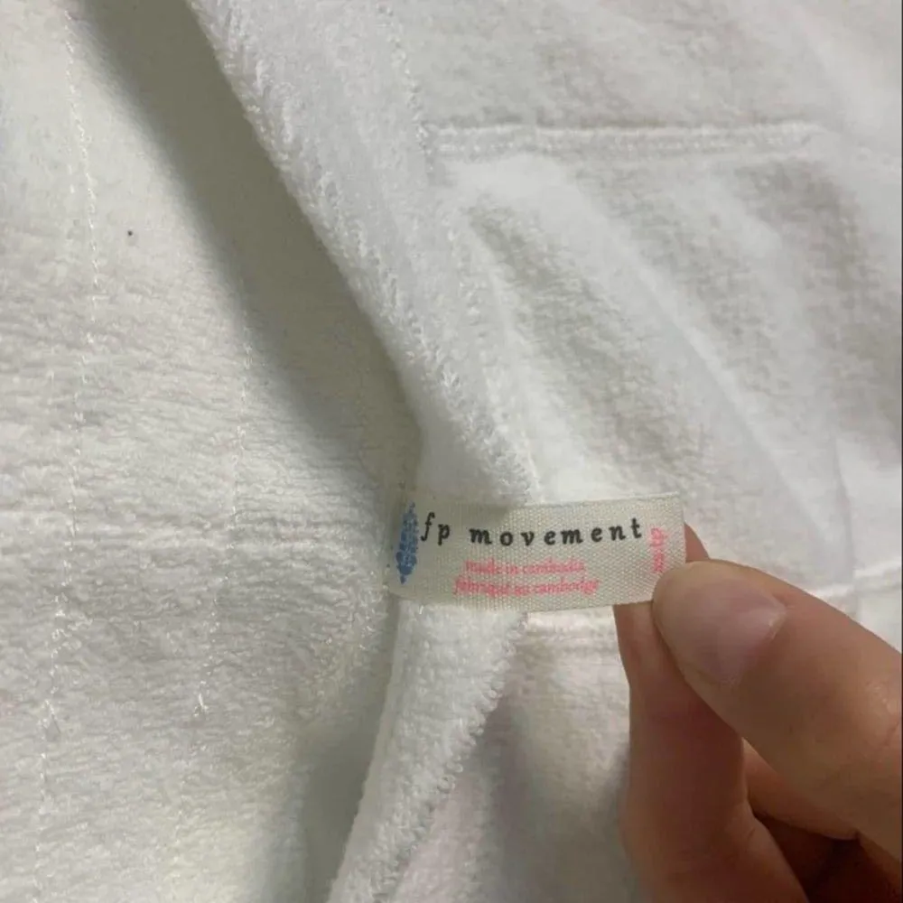 Free People Movement Radiant Terry Shorts Womens Size XS Cream White - Image 6