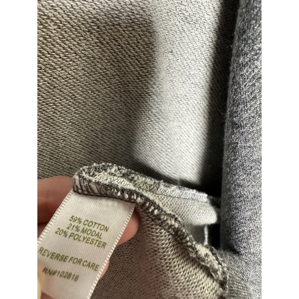 Garnett Hill Medium Womens Cardigan Gray Short Sleeve Pockets Open Casual Chore - Image 7