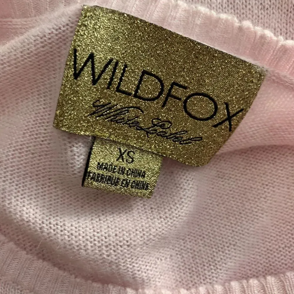 Wildfox Laurel‎ Wreath Sequin Sweater in Pink - Image 11