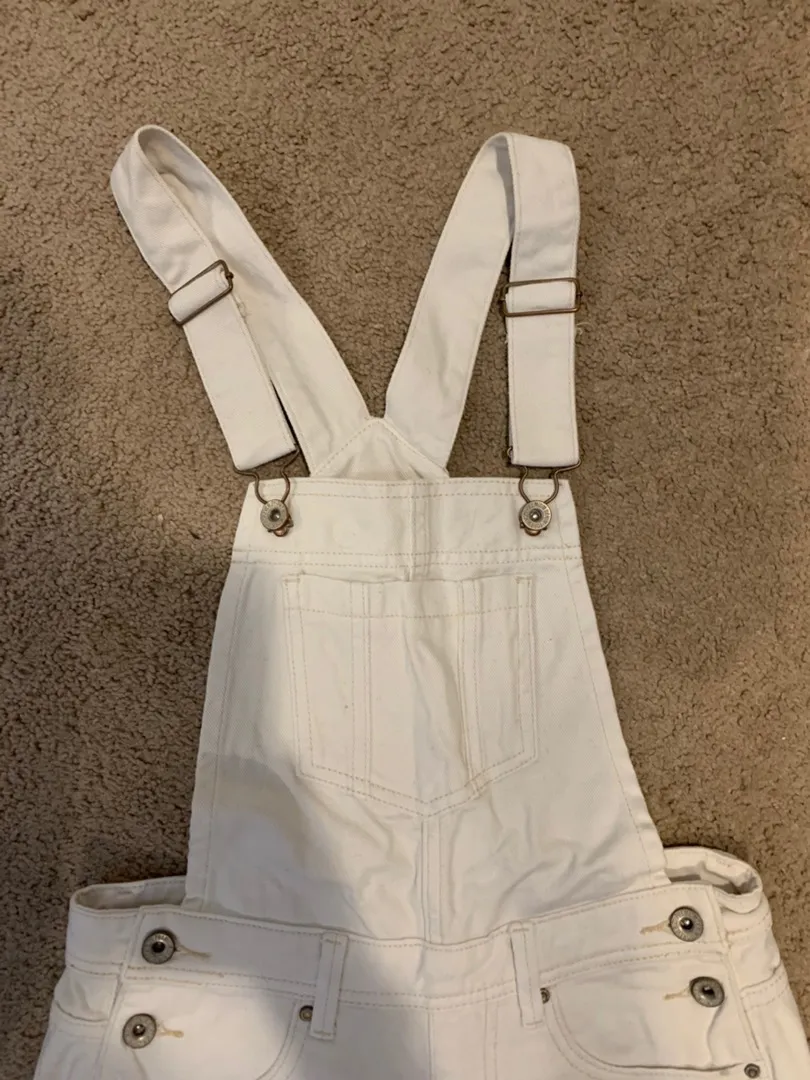 Overalls Shorts White Size 25 - Image 3