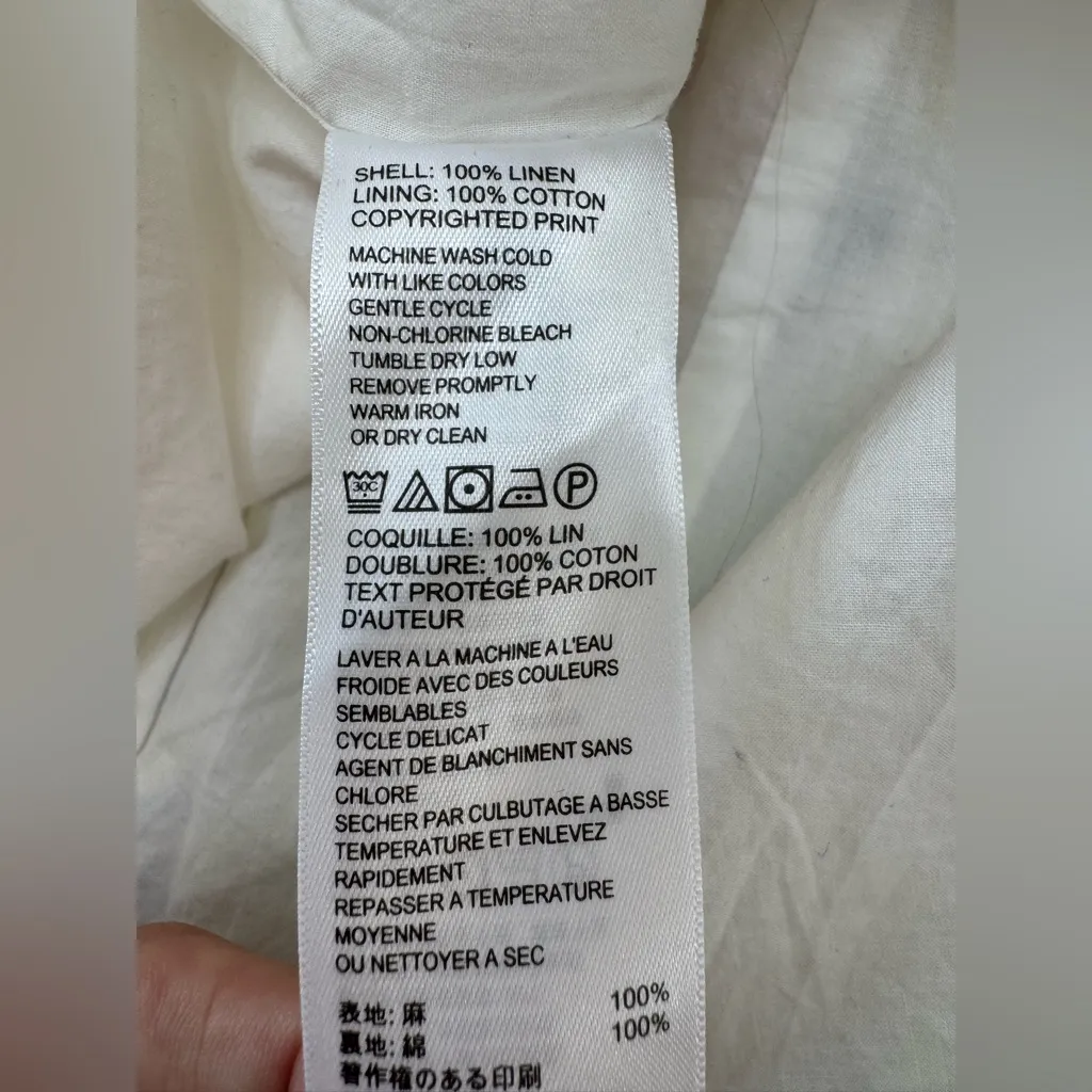 Tommy Bahama Linen Parrot Tropical Floral Resort Shift Dress XXS $80 - Image 10