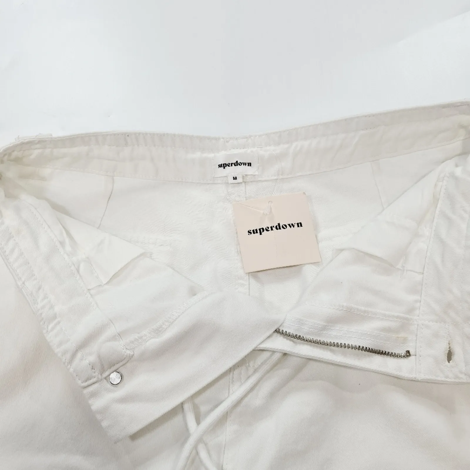Superdown Bobbi Cargo Pant in Ivory Medium - Image 9