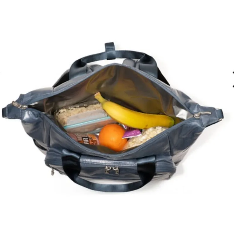 Baggallini Backpack Picnic Cooler One Size Blue Silver - Image 7